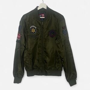 Phat Farm Olive Bomber Jacket